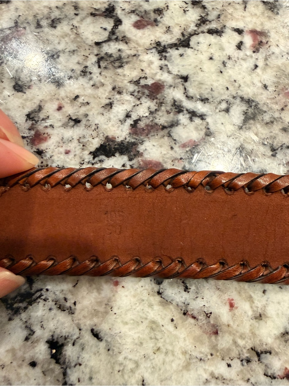 Ermenegildo Zegna Men's Brown Braided Leather Belt with solid brass buckle - Picture 4 of 14